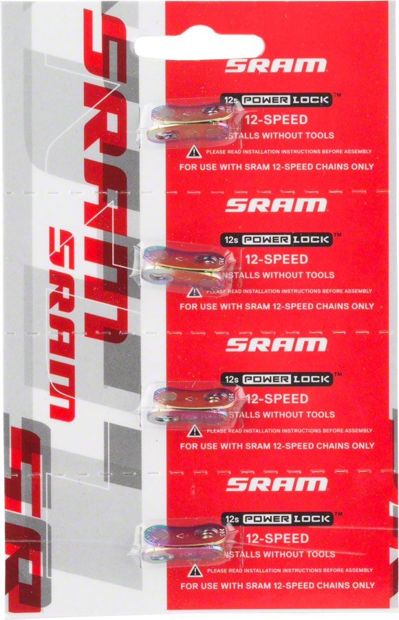 SRAM Eagle PowerLock Link for 12-Speed Chain Rainbow Finish Card/4