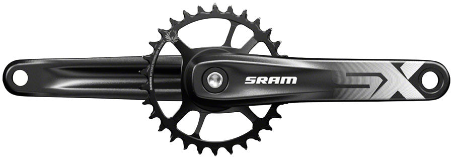 SRAM SX Eagle Crankset - 175mm 12-Speed 32t Direct Mount Power Spline Spindle Interface BLK A1