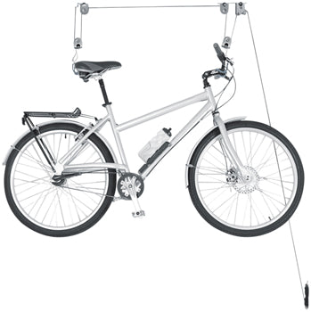 Delta Deluxe Ceiling Hoist Bike Storage Rack - 1-Bike Utility Straps Included
