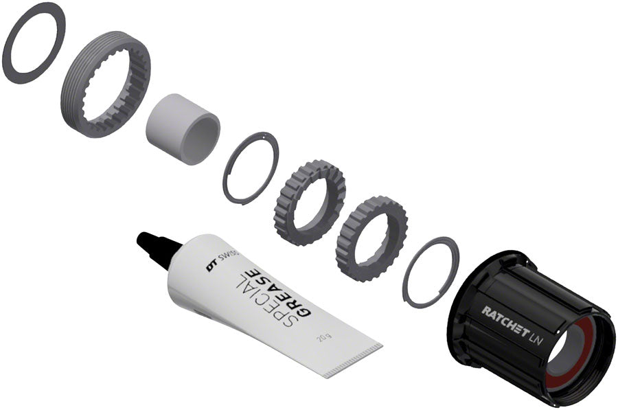 DT Swiss 370 Ratchet LN 18t Upgrade Kit - HG 8-11 FH Body