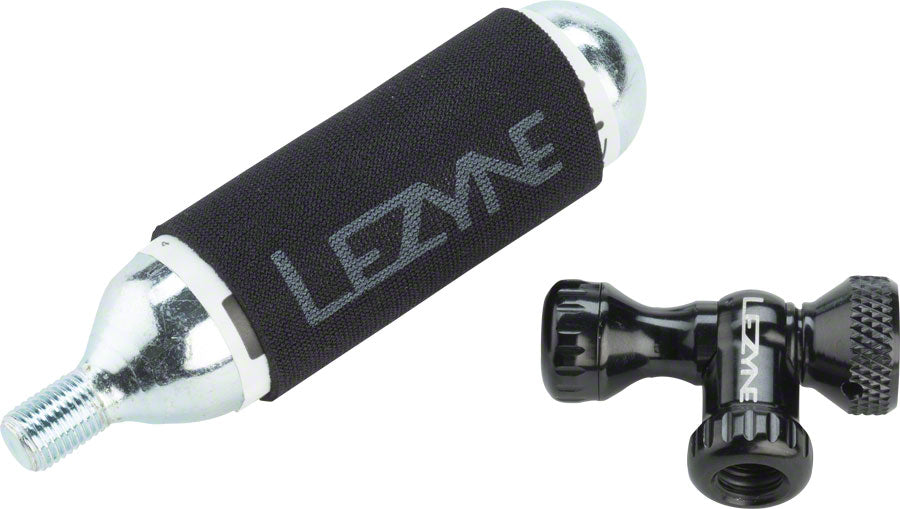 Lezyne Control Drive Co2 25 gram cartridge machined Slip Fit Chuck BLK