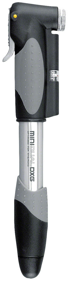 Topeak Mini Dual DXG Mini Pump- 140psi - With Gauge - Silver/Black