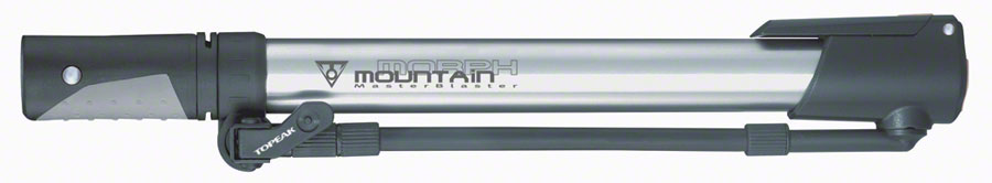 Topeak Mountain Morph Mini Pump - 160psi - Silver/Black