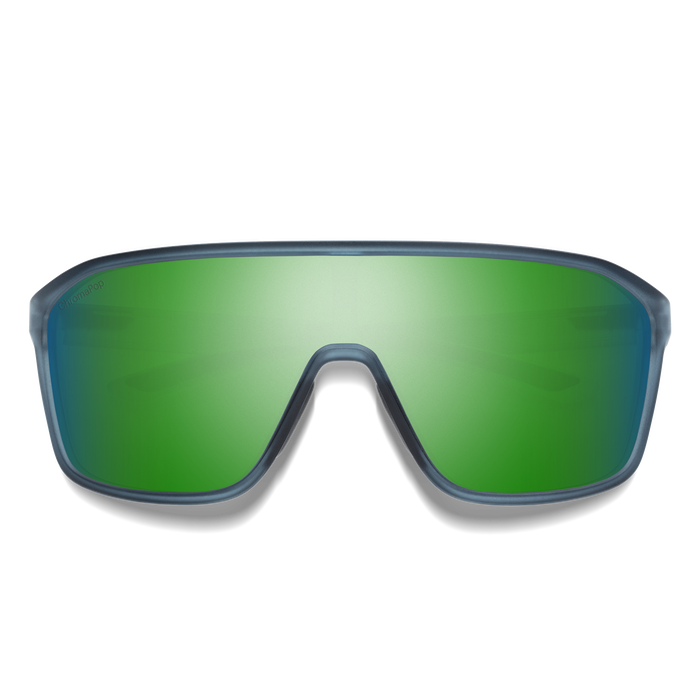 Smith Optics Boomtown - Matte Stone Crystal || ChromaPop Green Mirror