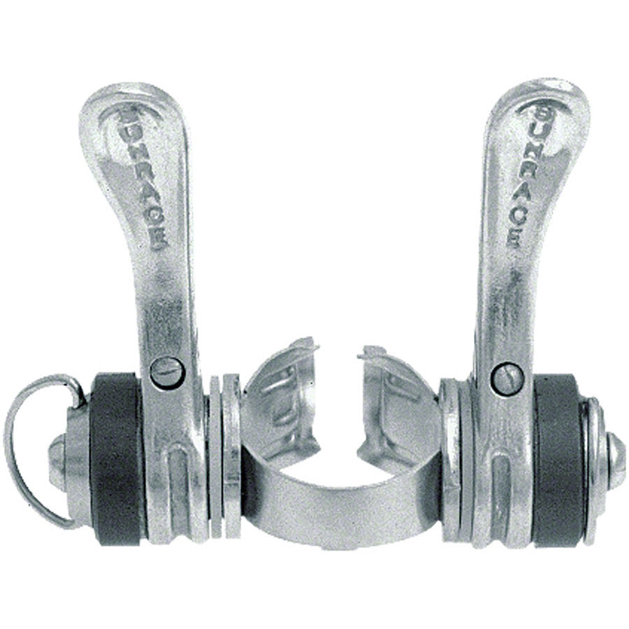 SunRace 6-Speed Clamp-on Downtube Shifters (28.6mm Clamp Size) with housing stops