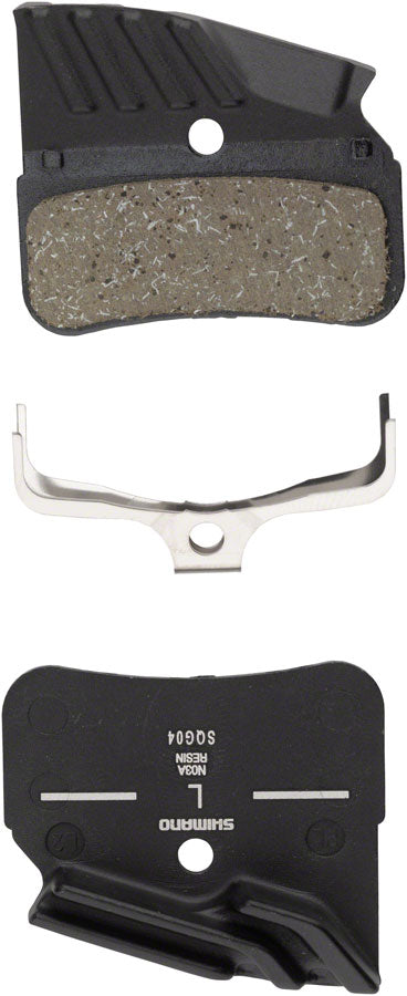Shimano N03A Finned Resin Disc Brake Pad with Spring