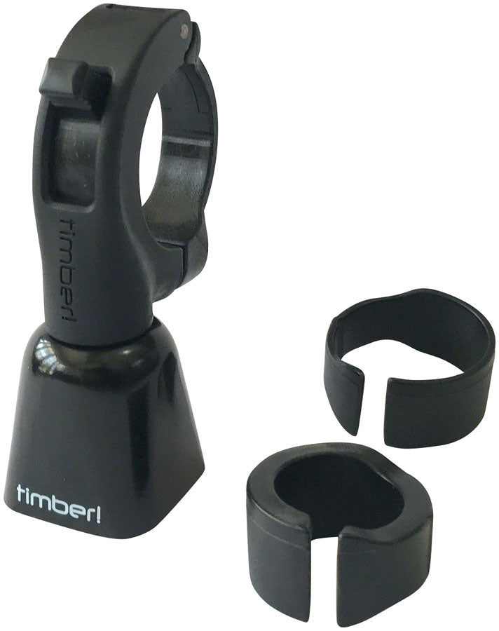 Timber Mountain Bike Bell Yew Black - Bolt On 35mm