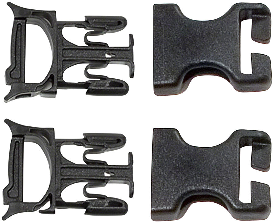 Ortlieb Repair Buckles Fits 25mm Straps. Male Female Buckle Set sold in pairs BLK