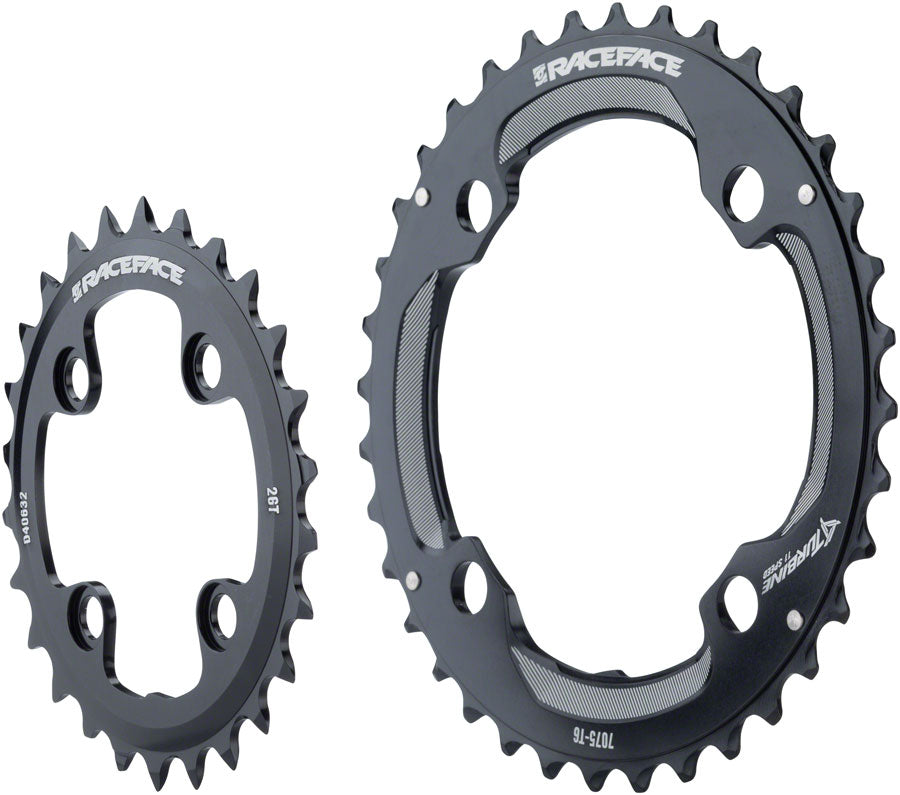 RaceFace Turbine 11-Speed Chainring: 64/104mm BCD 26/36t Black