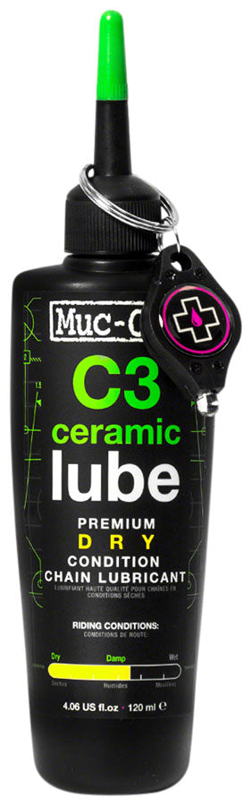 Muc-Off C3 Dry Ceramic Bike Chain Lube - 120ml Drip