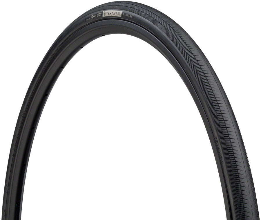 Teravail Rampart Tire - 700 x 32 Tubeless Folding BLK Durable Fast Compound